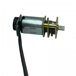 FT-12FGMN20 small Flat gearmotor  12mm gearbox motor with encoder