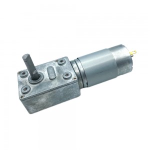 FT-58SGM555 Wareegga sare ee wareegga hoose ee rpm 12V 24V DC Worm gear motor 555 burushka mashiinka gooryaanka gearbox