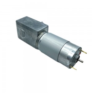 FT-58SGM555 Wareegga sare ee wareegga hoose ee rpm 12V 24V DC Worm gear motor 555 burushka mashiinka gooryaanka gearbox