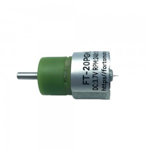 FT-20PGM310 dc plánetuvélarmótor úr plasti
